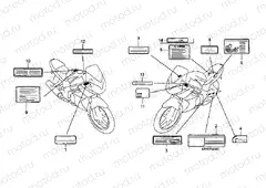 F-34 WARNING LABEL (CBR125R / RS / RW5 / RW6 / RW8)