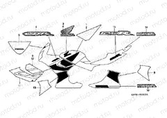 F-35 SIGN / STRIP (CBR125R / RW5 / RW6)
