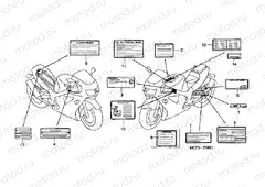 F-36-1 WARNING LABEL (VTR1000SP2 / 3/4/5/6)