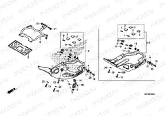 F-39-30 FRONT SIDE PIPE & SKID PLATE