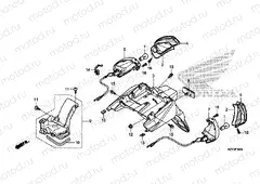 F-39 REAR FENDER / REAR Flasher