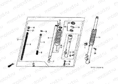 F-4-1 FRONT FORK (XR80RL / RM / RN / RP / RR)