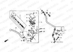 F-4-1 FRONT MASTER CYLINDER (VT1100CV / CW / C2)