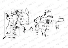 F-4-1 HANDLE SWITCH & MIRROR NT1100D