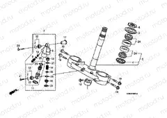 F-4-1 STEERING SHAFT (CRF250R8 / 9) / STEERING COLUMN SHOCK ABSORBER