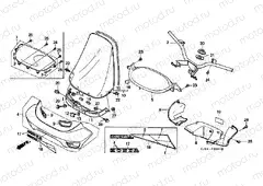 F-4-1 TIE ROD TUBE / HANDLE COVER (CH125J / L / M / N / P / R)