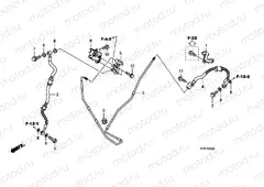 F-4-3 RR. BRAKE HOSE / BRAKE PIPE (SH125 / R / 150 / R)