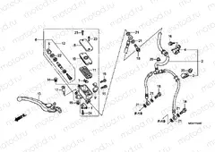F-4 FRONT MASTER CYLINDER (CBR600F)