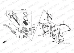 F-4 FRONT MASTER CYLINDER (NT650VW / X / Y / 1)