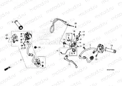F-4 HANDLE LEVER & SWITCH & CABLE