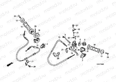 F-4 HANDLE LEVER / SWITCH / CABLE (FRONT DISC BRAKE)