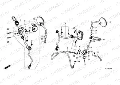 F-4 HANDLE SWITCH & LEVER & CABLE & MIRROR CMX1100A