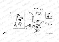 F-4 STEERING BAR TUBE / UPPER BRIDGE