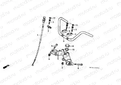 F-4 STEERING BAR TUBE / UPPER BRIDGE