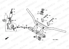 F-4 STEERING BAR TUBE / UPPER BRIDGE