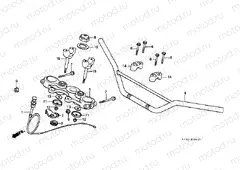 F-4 STEERING BAR TUBE / UPPER BRIDGE