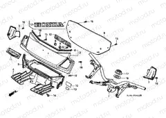 F-4 TIE ROD TUBE / HANDLE COVER (CH125E / G)