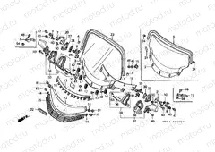 F-40 WIND SCREEN / BACK MIRROR (GL1500J / K / L / AM / AN)