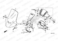 F-43 METER VISOR / WINDSCREEN