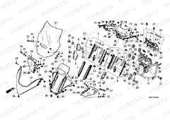 F-43 UPPER COWL & WINDSCREEN