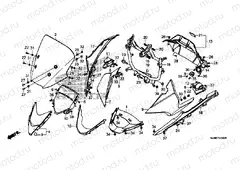 F-43 UPPER ENGINE HOUSING