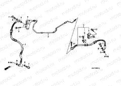 F-5-1 REAR BRAKE HOSE (FES125) (FES150)