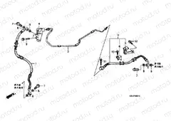 F-5-1 REAR BRAKE HOSE (FES125) (FES150)