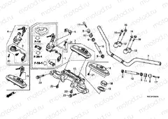 F-5-1 TIE ROD TUBE / UPPER AXLE (GLH125SH)