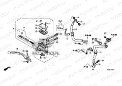 F-5-10 FRONT BRAKE MASTER CYLINDER (ABS)