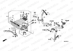 F-5-10 FRONT BRAKE MASTER CYLINDER (ABS)