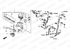 F-5-10 FRONT MASTER CYLINDER (XRE300A)