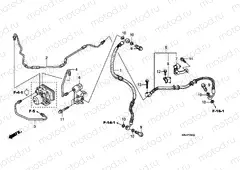 F-5-2 REAR BRAKE PIPE (FES125A)(FES150A)