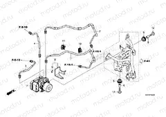 F-5-20 ABS MODULATOR/BRAKE PIPE