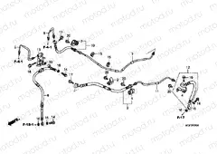 F-5-4 REAR BRAKE HOSE (FJS600A9-2KO / FJS600AB)