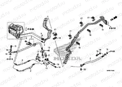 F-5-40 BRAKE CABLE (VT1300CXA)