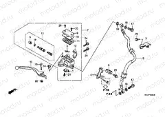 F-5 FRONT BRAKE MASTER CYLINDER (CBR250R)