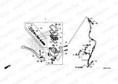 F-5 FRONT BRAKE MASTER CYLINDER (VT1300CR)