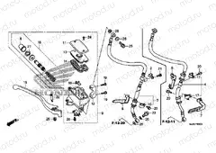 F-5 FRONT BRAKE MASTER CYLINDER (VT750C2B / S / C)