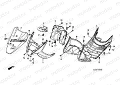 F-5 FRONT FENDER / FOOT FLOOR