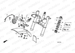 F-5 FRONT FORK / HORN (Z50J)