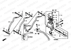 F-5 RR. BRAKE MASTER CYLINDER