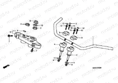 F-5 STEERING BAR TUBE / UPPER BRIDGE