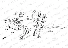 F-5 STEERING BAR TUBE / UPPER BRIDGE