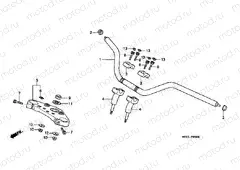 F-5 STEERING BAR TUBE / UPPER BRIDGE