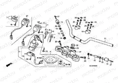 F-5 STEERING BAR TUBE / UPPER BRIDGE