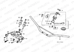 F-5 STEERING BAR TUBE / UPPER BRIDGE