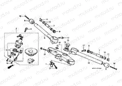 F-5 STEERING BAR TUBE / UPPER BRIDGE