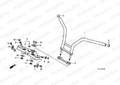 F-5 STEERING BAR TUBE / UPPER BRIDGE