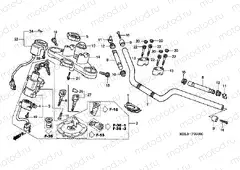 F-5 STEERING BAR TUBE / UPPER BRIDGE