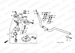 F-5 STEERING BAR TUBE / UPPER BRIDGE